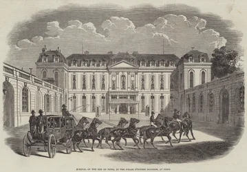 Arrivo del Bey di Tunisi, al Palais d