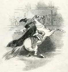 Anfiteatro di Astley, Londra, scena nel circo