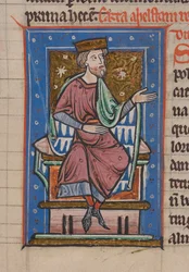 Athelstan, da "The Cartulary And Customs Of Abingdon Abbey", f.18r