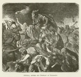 Attila, dopo la sua sconfitta a Soissons