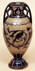 Vaso Bailey decorato da E. Bennett