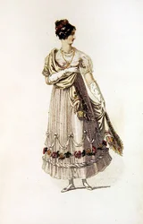 Abito da ballo, tavola di moda da Ackermann