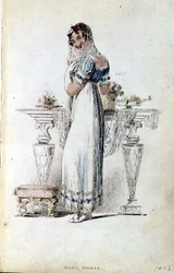 Abito da ballo, tavola di moda da Ackermann