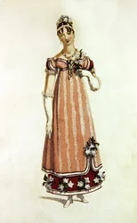 Abito da ballo, tavola di moda da Ackermann