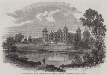 Il Castello del Barone Rothschild, Ferrieres, vicino a Parigi, recentemente visitato dall