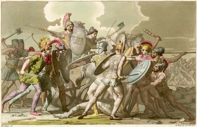 Battaglia con gli antichi greci