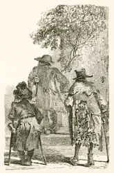 Mendicanti che lasciano la città per il loro ricovero