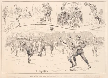 Blackburn Rovers vs. Nottingham County, da The Illustrated Sporting and Dramatic News, 23 marzo 1891