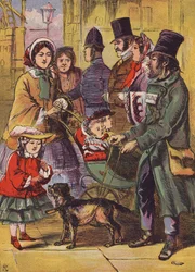 Mendicante cieco (litografia a colori)