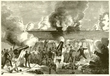 Bombardamento di Fort Sumter da parte delle batterie degli Stati Confederati, 13 aprile 1861