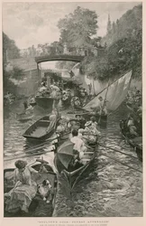 Boulters Lock: Domenica Pomeriggio, da un dipinto di Edward J Gregory