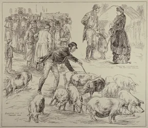 Boicottaggio in Irlanda, da The Illustrated London News, 4 ottobre 1886