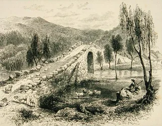 Ponte sullo Sluggan Water, vicino a Braemar, c.1880, da 