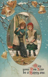 Cartolina di Capodanno britannica