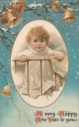 Cartolina di Capodanno britannica