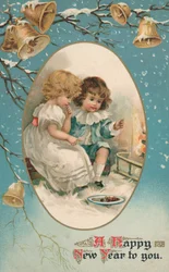 Cartolina di Capodanno britannica