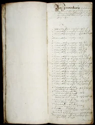Libro lungo del tesoriere, iniziato nel 1655