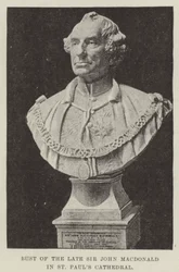 Busto del defunto Sir John Macdonald nella Cattedrale di St Paul
