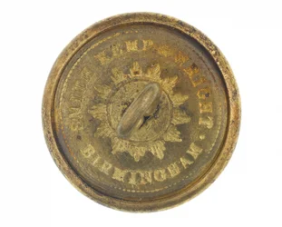 Bottone, altri ranghi, 6° Reggimento Europeo del Bengala, 1858-1861