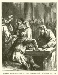 Compratori e venditori nel tempio, San Matteo, xxi