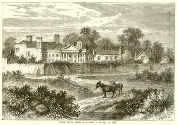 Caen Wood, Casa di Lord Mansfield, nel 1785