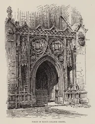 Cambridge: Portico della Cappella del King