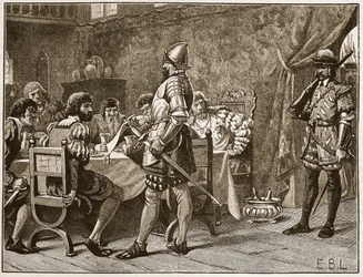 Cattura dei FitzGerald, illustrazione da Cassells Illustrated History of England
