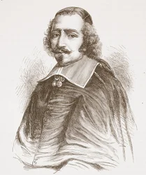 Cardinale Mazzarino (da un ritratto nella Galleria di Versailles), illustrazione da The History of Protestantism di James Aitken Wylie, pub. 1878