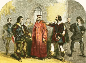 Il cardinale Wolsey arrestato per alto tradimento