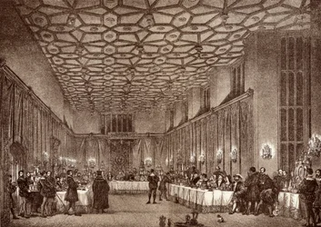 Il cardinale Wolsey intrattiene gli ambasciatori francesi a Hampton Court Palace, da 