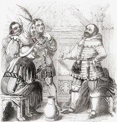 Carpentiere, merciaio, tessitore, tintore e tappezziere, da Old England: A Pictorial Museum, pub. 1847