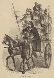 Cartone animato di Guy Fawkes in London Labour and the London Poor