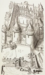 Castello di Pierrefonds, Francia, c.1880