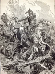 Carica della Brigata Leggera, illustrazione da 
