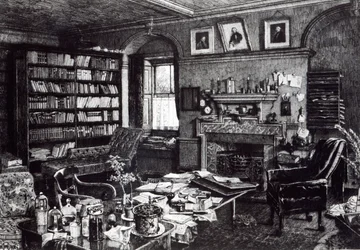 Studio di Charles Darwin a Down House, 1882
