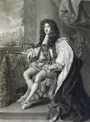 Carlo II (1630-85), inciso da Charles Turner (1773-1857)