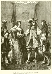 Carlo II introduce Lady Castlemaine a corte