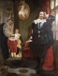 Carlo I saluta i suoi figli