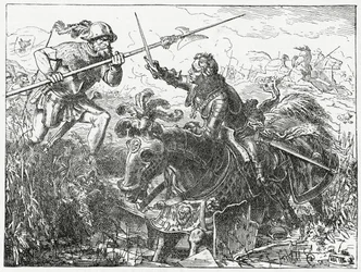 Carlo il Temerario, duca di Borgogna, alla battaglia di Nancy, 5 gennaio 1477, 1882