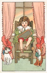 Bambino sul seggiolone