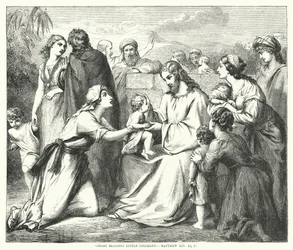 Cristo benedice i bambini, Matteo XIX