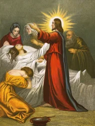 Cristo risuscita la figlia di Giairo