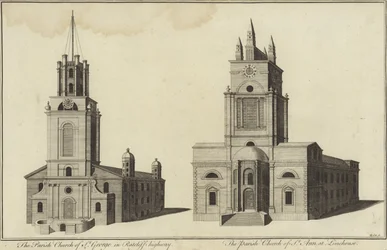 Chiesa di San Giorgio, Ratcliff Highway e Chiesa di San Giovanni, Limehouse, Londra