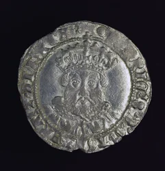 Moneta con la testa di Enrico VIII