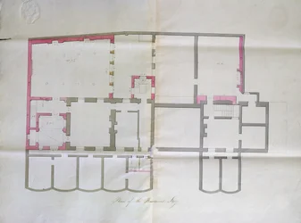 Disegno contrattuale per il seminterrato della Royal Institution, 1800