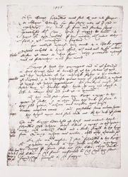Copia di un promemoria autografo di John Hawkins riguardo ai suoi rapporti con la Spagna, 1576