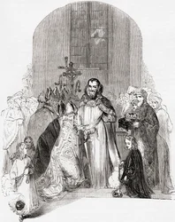 Incoronazione di Enrico IV, da Old England: A Pictorial Museum, pubblicato nel 1847