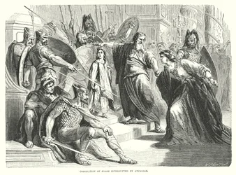 Incoronazione di Ioas interrotta da Atalia (incisione)