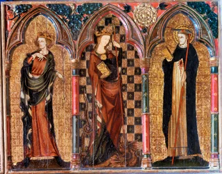 Incoronazione di Santa Maria, alla sua sinistra re Davide, dall