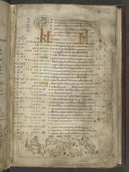 Pagina del calendario per maggio: Pastori e gregge